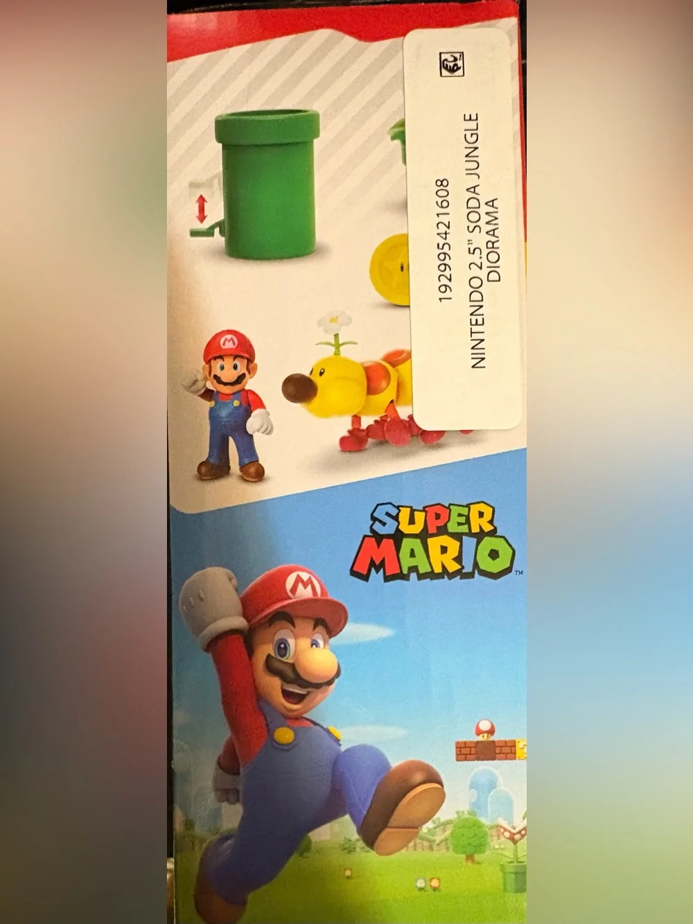 Nintendo Super Mario Playset with Red, Blue, Green, Yellow Accents